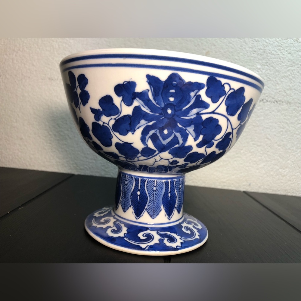 Arita Ware, Old Imari Style High-Footed Bowl, Sake Server, Retro Showa Style